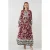 Patroon V-hals Maxi Jurk