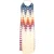 Paco Rabanne maxi-jurk met Aztekenprint in veelkleurig polyester