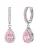 Glanzstücke München Oorbellen  rosa / zilver
