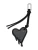 AllSaints Sleutelhanger ‘HEART’  zwart