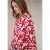 Street One Dames 3/4-mouwen blouse met getapete details in Rood