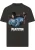 Merchcode Shirt ‘Pulp Fiction Wallet’  lichtblauw / kastanjebruin / zwart / wit