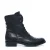 Manfield leren veterboots zwart