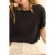 ICode Black Short-sleeve T-shirt With Embroidered Bib Black
