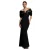 Satinavondjurk dames Goddiva Maxi