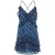 ONLY gebloemde jurk met ruches – blauw