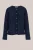 WE Fashion – Dames gebreid vest van wolmix – Regular fit – Donkerblauw –