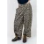 Lollys Laundry wide leg casual broek met panterprint – lichtbruin