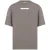 Gebroken wit teddypijllogo over skate-fit stalen ijzeren T-shirt
