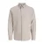 JACK & JONES PLUS SIZE regular casual overhemd met linnen Plus Size beige