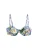 Next Bikinitop  donkerblauw / citroen / olijfgroen / wit