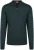 Suitable Crew Zip Merino Donkergroen
