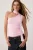 TRENDYOLMİLLA Dames Roze Effen Mouwloos Getailleerd Blouses