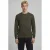 JJ REBEL regular fit gebreide trui – donkergroen