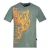 Plein Sport grijs T-shirt met tijgerlogo aan de zijkant