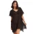 Seafolly strandtuniek met kwastjes zwart