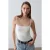 Slim Fit Vierkante Hals Mouwloze Blouse