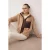 TRENDYOLMİLLA Dames Beige Colorblock Regular fit Sport Blazers