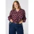 MS Mode blouse Plus Size met stippen – rood