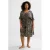 BEACHWAVE Curve crinkle strandjurk beige/zwart