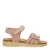 Develab leren sandalen roze
