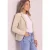 Corduroyblazer met reverskraag en knopen