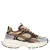 Manfield chunky leren sneakers – blauw/beige