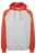 !Solid Sweatshirt ‘Eldrid’  grijs gemêleerd / rood