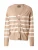 PIECES Gebreid vest ‘PCSIA’  donkerbeige / wit