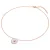 Valero Pearls Ketting  lichtblauw / rose-goud / transparant