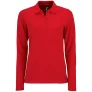 SOLS Dames/dames Perfecte Lange Mouw Pique Polo Shirt (Rood)