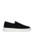 Manfield – Heren – Zwarte suède loafers met sportieve zool –