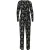 Smashed Lemon Zwart en wit ornamentaal print jumpsuit in travelkwaliteit |