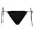 Boss Dames/Dames Bella Charm Bikinibroekje met Zijdelingse Band (Zwart)