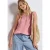 Street One Dames Materiaalmix top met tape in Roze
