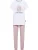 Bruno Banani Pyjama ‘BURNETT’  pink / zwart / wit
