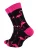 Vincent Creation Sokken  magenta / zwart