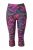Ulla Popken Leggings  petrol / gemengde kleuren