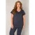 Base Level Curvy T-shirt donkerblauw