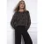 Street One Dames Gedessineerde chiffon blouse in Bruin