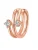 Hey Happiness Oorbellen ‘Duo’  rose-goud