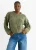 Groene oversized gebreide trui van wolmix