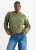 Groene oversized gebreide trui van wolmix