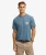 The Merchant Store – T-shirt met Grafische Borstzak Blue