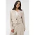 Kaffe cropped blazer met krijtstreep beige