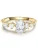 Glanzstücke München Ring  goudgeel / transparant / wit