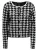 Influencer Gebreid vest  zwart / wit