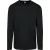 Urban Classics Heren Frans Terry Stretch T-shirt met lange mouwen (Zwart)