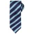 Premier Heren Streep Wafel Stropdas (Marine / Turquoise)