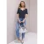 Street One Dames Basic Shirt in Blauw